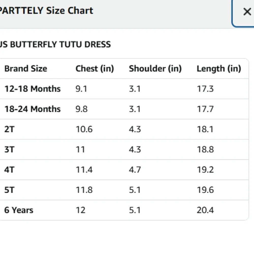 Baby Girl First Birthday Smash Cake Outfit – Butterfly Dress – Size 5T - Picture 6 of 6